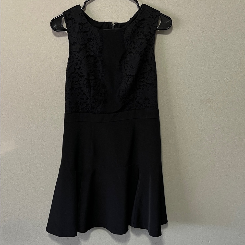 The Limited Black Lace Top Sleeveless Mini Dress